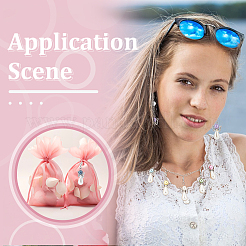Plastic Pearl & Acrylic Pendant Decoration&nbsp;HJEW-UN00021