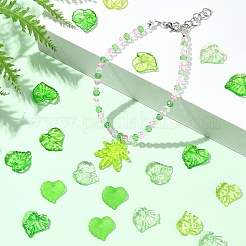 100G 5 Styles Transparent Acrylic Pendants&nbsp;TACR-YW0002-14