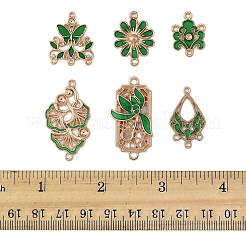 36Pcs 6 Styles Alloy Enamel Connector Charms&nbsp;FIND-FS0004-46A