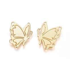 Brass Filigree Joiners Links&nbsp;X-KK-G389-28G