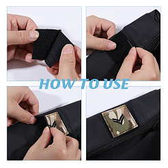 6Pcs 3 Styles Polyester Epaulette Camouflage&nbsp;PATC-FH0001-27A