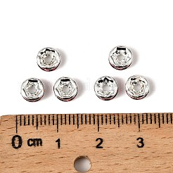 Brass Grade A Rhinestone Spacer Beads&nbsp;RB-A014-Z6mm-21S