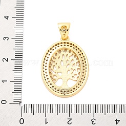 Brass Micro Pave Cubic Zirconia Pendants&nbsp;KK-D325-59G-01