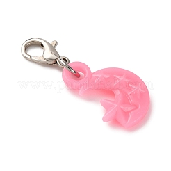 Acrylic Moon Pendant Decorations&nbsp;HJEW-JM04069