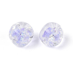 Handmade Foil Lampwork Beads Strands&nbsp;FOIL-T008-04E