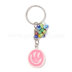 2Pcs Opaque Resin Enamel Keychains&nbsp;KEYC-JKC01333