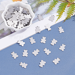 100Pcs 304 Stainless Steel Pendants&nbsp;STAS-UN0022-48