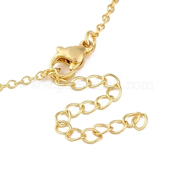 Bohemian Summer Beach Style 18K Gold Plated Shell Shape Initial Pendant Necklaces&nbsp;IL8059-11