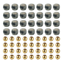 50Pcs Natural Larvikite Beads&nbsp;G-TAD0001-13