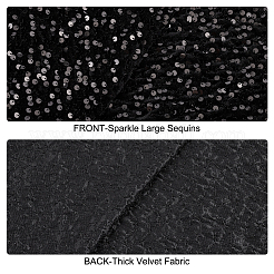 Stretch Sequin Polyester Fabric&nbsp;DIY-WH0502-50A