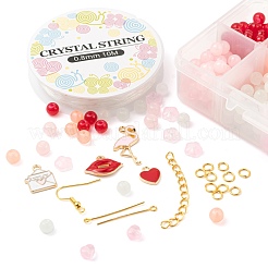 DIY Jewelry Set Making Kits for Valentine's Day&nbsp;DIY-LS0001-85