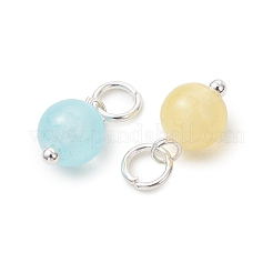 Dyed Natural Selenite Pendants&nbsp;PALLOY-JF05224-02