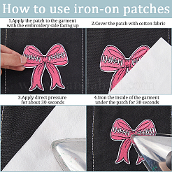 7Pcs 7 Styles Polyester Embroidery Iron on Clothing Patches&nbsp;PATC-GF0001-63