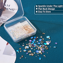 24 Style Transparent K9 Glass Cabochons&nbsp;GLAA-TA0001-24