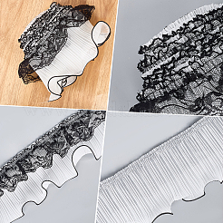 4 Yards Organza Pleated Lace Ribbon&nbsp;OCOR-CY0001-82