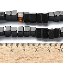 Natural Dyed & Heated Black Onyx Beads Strands&nbsp;G-C135-O01-01