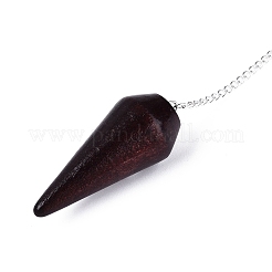 Walnut Wood Cone Pointed Dowsing Pendulums&nbsp;AJEW-Q005-02