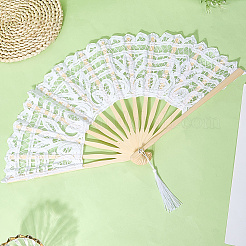 Lace Hand Fan&nbsp;AJEW-WH20042-85A