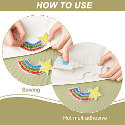 Glass Rhinestone Garment Accessores&nbsp;PATC-WH0001-15