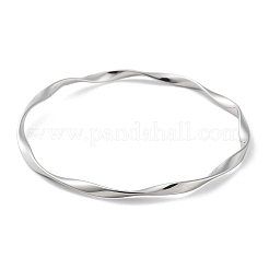 Non-Tarnish Twist 304 Stainless Steel Bangles&nbsp;BJEW-G684-04P