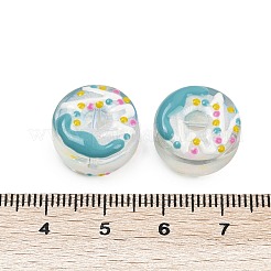 UV Plating Transparent Glass Beads&nbsp;LAMP-R004-03E