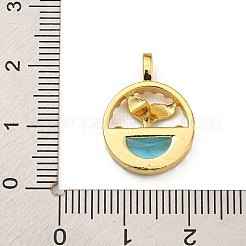 Rack Plating Glass Pendants&nbsp;KK-U035-15G