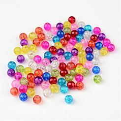 Mixed Crackle Glass Beads&nbsp;X-CCG-Q001-6mm-M