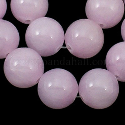 Natural Yellow Jade Beads Strands&nbsp;JBR6mm-9-1