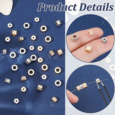 32Pcs 4 Styles Brass Beads&nbsp;KK-BC0012-34-1