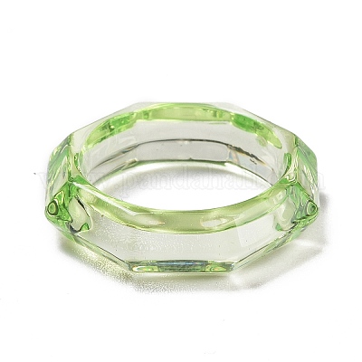 Transparent Acrylic Finger Rings&nbsp;RJEW-T010-09B-1