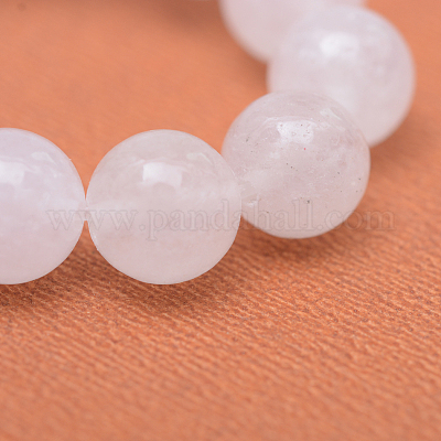 Round Natural White Jade Bead Strands&nbsp;G-R345-4mm-06-1