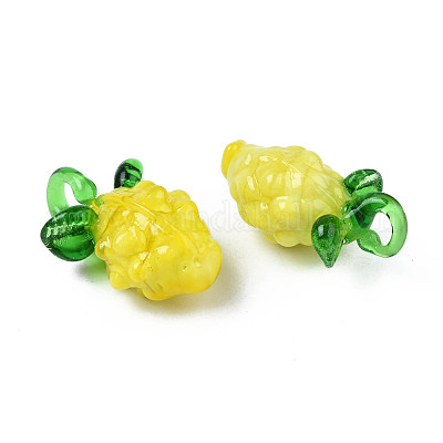 Handmade Bumpy Lampwork Pendants&nbsp;LAMP-S194-024-1