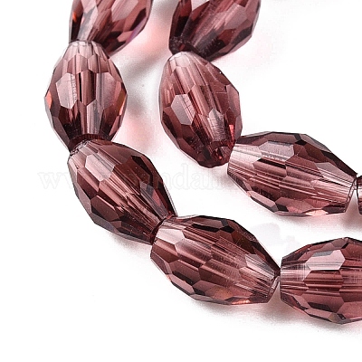 Transparent Glass Beads Strands&nbsp;EGLA-A037-T6x8mm-D13-1