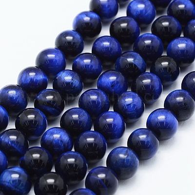 Natural Tiger Eye Beads Strands&nbsp;G-F561-6mm-B02-1