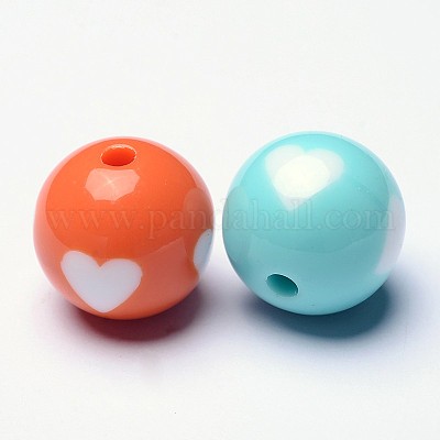 Opaque Acrylic Beads&nbsp;YPL454-1