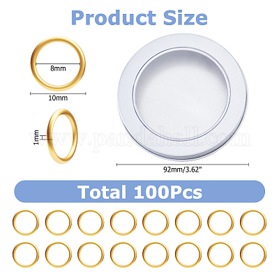 100Pcs Brass Locking Stitch Marker&nbsp;FIND-HS0002-20G-1