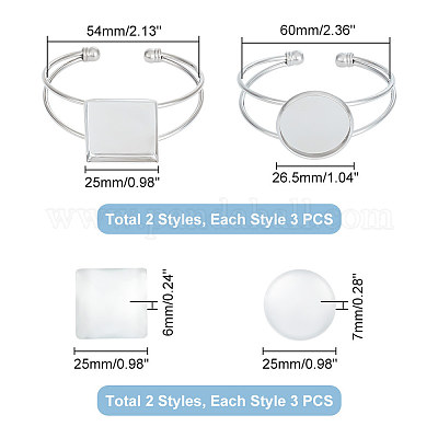 DIY Blank Bangle Making Kits&nbsp;DIY-UN0005-73-1