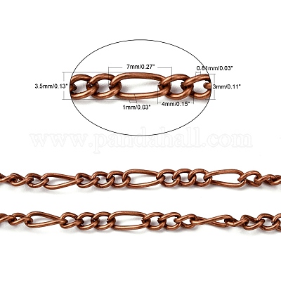 Iron Handmade Chains Figaro Chains Mother-Son Chains&nbsp;CHSM005Y-R-1