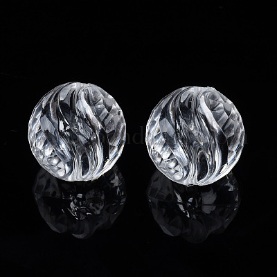 Transparent Acrylic Beads&nbsp;TACR-N009-34-1