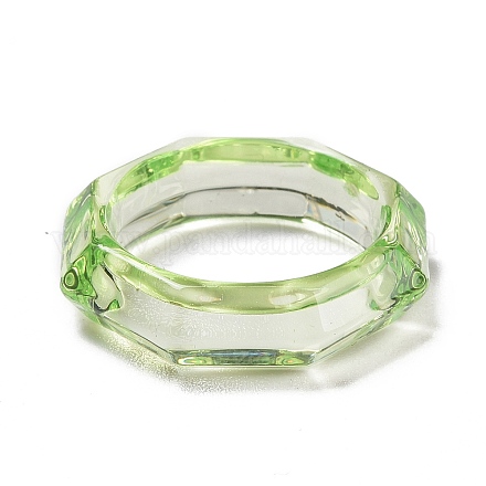 Transparent Acrylic Finger Rings RJEW-T010-09B-1