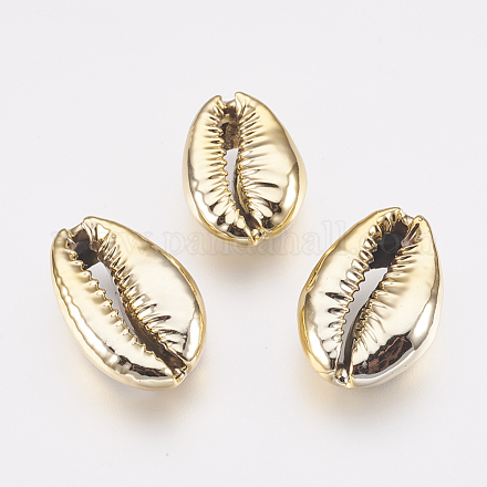 Electroplated Shell Beads&nbsp;BSHE-E024-01A-G-1