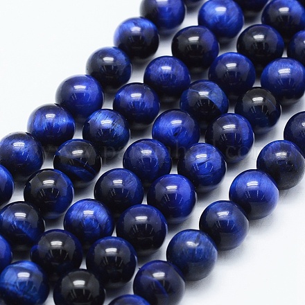 Natural Tiger Eye Beads Strands G-F561-6mm-B02-1