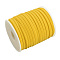 Soft Nylon Braided Cord, Elastic Piping Cord Trim, Gold, 5x3mm, about 21.87 yards(20m)/roll