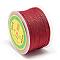 Nylon Threads, Milan Cords/Twisted Cords, FireBrick, 1.5~2mm, about 54.68 yards(50m)/roll