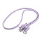 PU Leather & Alloy Phone Hand Strap Chains, Purse Chains, Lilac, 116cm