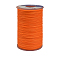 Waxed Polyester Cord, 3-Ply, Orange Red, 0.45mm, about 59.05 yards(54m)/roll