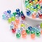 Eco-Friendly Transparent Acrylic Beads, Round, AB Color, Mixed Color, 3mm, Hole: 1.2mm, about 42000~4500pcs/500g