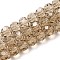 Transparent Glass Beads, Faceted(32 Facets), Round, Dark Goldenrod, 6mm, Hole: 1mm, about 98pcs/strand, 20.47 inch(52cm)