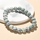 Natural Green Spot Jasper Bead Stretch Bracelets&nbsp;BJEW-K212-B-017-1