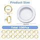 100Pcs Brass Locking Stitch Marker&nbsp;FIND-HS0002-20G-2